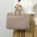 Green Chic Padded Laptop Bag for 15.6-Inch Notebooks - Versatile Shoulder Briefcase with Trolley Strap