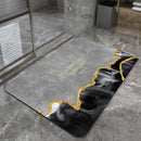 Quicksand and golden grey Modern Absorbent Diatomaceous Earth Bath Mat - Quick Dry, Non-Slip, Soft Bathroom Floor Mat