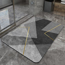 Golden and luxurious years Modern Absorbent Diatomaceous Earth Bath Mat - Quick Dry, Non-Slip, Soft Bathroom Floor Mat