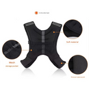Black Gym Partner Weighted Vest - Adjustable & Reflective for Running, Training & Strength Building(3KG)