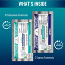 Dr. Novyera Premium Whitening Strips - Coconut Oil Infused for Effective Tooth Stain Removal & Gentle Care - 7 Treatments (5 Professional + 2 Express)