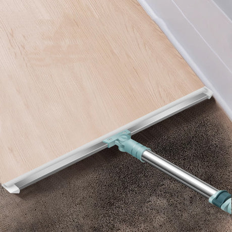 2 PCS Multi-Surface Silicone Squeegee Broom - Extendable & 180 degree Rotatable for Wet/Dry Cleaning(35cm)