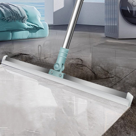 2 PCS Multi-Surface Silicone Squeegee Broom - Extendable & 180 degree Rotatable for Wet/Dry Cleaning(50cm)