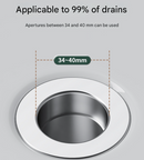 5 PCS Universal Pop-Up Sink Drain Stopper with Anti-Clog Filter Basket - Stainless Steel Hair Catcher & Anti-Odor Plug