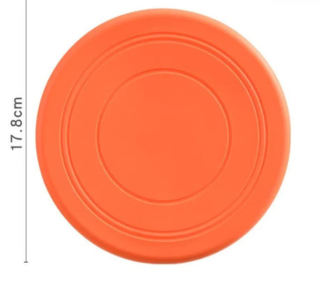 Seven-piece coloured set Soft Flying Disc Dog Toy - Durable & Gentle Rubber Frisbee for Interactive Fetch and Training
