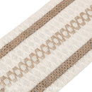 2-PCS Rhombus Bohemian Woven Table Runner with Tassels - Rustic Farmhouse Decor for Dining & Coffee Tables
