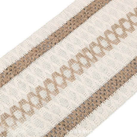 2-PCS Rhombus Bohemian Woven Table Runner with Tassels - Rustic Farmhouse Decor for Dining & Coffee Tables