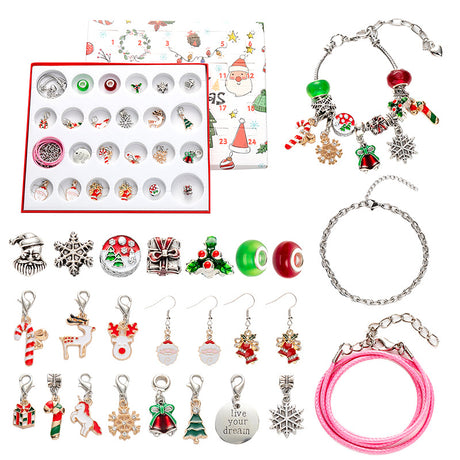 Sliver 44-Piece Assorted Christmas Baubles Set with Elegant Designs in Wooden Gift Box - 3-6cm Decorative Ornaments for Tree, Home & Holiday Display