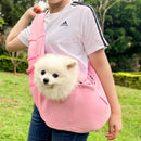 Pink Pet Carrier Backpack - Comfortable Shoulder Bag for Cats and Dogs, Ideal for Outdoor Use in Autumn and Winter