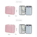 Grey 360° Protective Laptop & Tablet Sleeve with Accessory Organizer - Water-Repellent Carrying Case