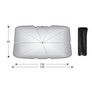 Small size Foldable Car Windshield Sun Shade Umbrella - Ultimate UV & Heat Blocker for Interior Protection
