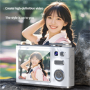 Glitter Sand Design 64MP HD Digital Camera with LED Fill Light & Auto Focus(white)