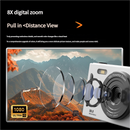 50MP HD Digital Camera with 8X Zoom & Dual Lens System(silvery)