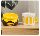 Premium Elevated Pet Bowl with Ergonomic 15° Tilt & Large Capacity(Honeypot)