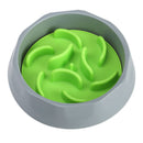 Slow Feeder Dog Bowl Set - Anti-Choke Puzzle Feeder Insert & Bowl for Healthy Eating Habits(cyan)