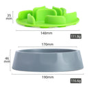 Slow Feeder Dog Bowl Set - Anti-Choke Puzzle Feeder Insert & Bowl for Healthy Eating Habits(blue)