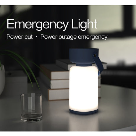 Portable LED Outdoor Camping Lantern - USB Rechargeable, 1200mAh Battery, Emergency Light(Brown)