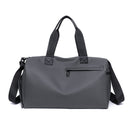 Large Capacity Travel Duffel Bag with Shoe Compartment & Wet Pocket - Multi-Purpose Gym & Weekend Bag(Grey)