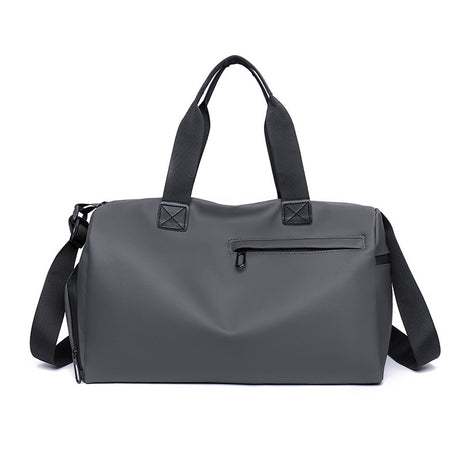 Large Capacity Travel Duffel Bag with Shoe Compartment & Wet Pocket - Multi-Purpose Gym & Weekend Bag(Grey)