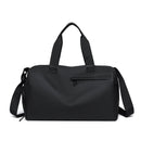 Large Capacity Travel Duffel Bag with Shoe Compartment & Wet Pocket - Multi-Purpose Gym & Weekend Bag(Black)