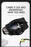 Large Capacity Travel Duffel Bag with Shoe Compartment & Wet Pocket - Multi-Purpose Gym & Weekend Bag(Green)