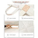 Lightweight Quilted Tote Bag for Women - Fits 15.6 Laptop Water-Resistant with Clutch & Luggage Strap(Khaki)"