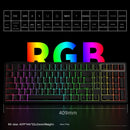 Tri-Mode RGB Mechanical Gaming Keyboard - 102-Key, Hot-Swappable, 4000mAh Battery, 5-Layer Sound Dampening(Strawberry on white)