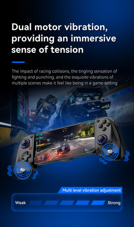 Multi-Platform Telescopic Gaming Controller - Hall Triggers, Esports 3D Joysticks & Macro Programming(White With radiator)