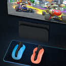 Ergonomic Mouse Grip for Nintendo Switch Joy-Con - 2-Pack Controller Holder (black)
