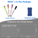 Magnetic Acrylic Fridge Calendar & Memo Board Set - Dry Erase Planner with Markers & Eraser(43*30cm 3mm)
