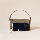 Genuine Leather Boston Bag - Mini Barrel Crossbody & Top Handle Purse(white)