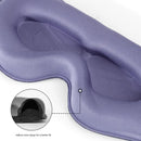 3pc 6D Contoured Zero-Pressure Sleep Mask - 360 Light Blocking Eye Mask with Adjustable Strap(black)
