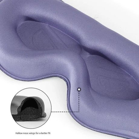 3pc 6D Contoured Zero-Pressure Sleep Mask - 360 Light Blocking Eye Mask with Adjustable Strap(Pink)