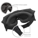 3pc 6D Contoured Zero-Pressure Sleep Mask - 360 Light Blocking Eye Mask with Adjustable Strap(Purple)