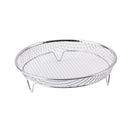 Silver 3-Pack Stackable Air fryer Racks - Food Grade Stainless Steel Multi-Layer Dehydrator & Crisper Tray Accessory