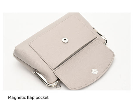 Black Women's Vintage Kiss Lock Crossbody Bag - PU Leather Clutch Purse with Detachable Strap