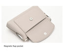 Taupe Women's Vintage Kiss Lock Crossbody Bag - PU Leather Clutch Purse with Detachable Strap