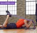 Pink 9-Loop Yoga Stretch Strap - Numbered Band for Flexibility and Physical Therapy