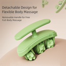 Pink and White Removable Adjustable Wrap-Around Muscle Roller - 11-Wheel Deep Tissue Massager for Legs, Arms & Body