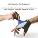 Size XL Black Padded Half-Finger Cycling Gloves - Breathable Shock-Absorbing Workout Gloves for Gym & Fitness
