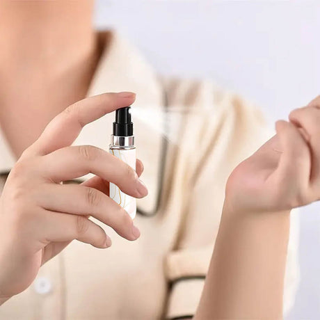Black Chic Marble Travel Perfume Atomizer Set (3-Pack) - 5ml Leakproof Bottom-Fill Spray Bottles