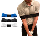 Blue Golf Swing Trainer Arm Band - Simple Posture Corrector for Improved Alignment & Connection