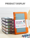 Purple A5 PU Leather Agenda for Productivity & Time Management-Undated Daily & Hourly Planner Pro