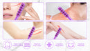 Purple Germanium Stone Facial Roller - Uplifting & Sculpting Beauty Massager for Face and Body