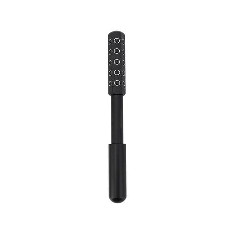Black Germanium Stone Facial Roller - Uplifting & Sculpting Beauty Massager for Face and Body