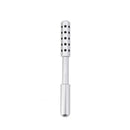 Silver Germanium Stone Facial Roller - Uplifting & Sculpting Beauty Massager for Face and Body