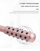 Silver Germanium Stone Facial Roller - Uplifting & Sculpting Beauty Massager for Face and Body