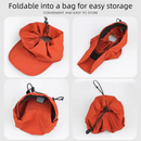 Black Foldable Packable Visor Cap for Women, Quick Dry Outdoor Running Sport Sun Protection Hat