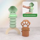 Green Portable Collapsible Pet Water Bottle for Dogs Outdoor Travel Drinking Dispenser Silicone Pet Water Cup