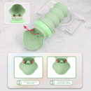 Green Portable Collapsible Pet Water Bottle for Dogs Outdoor Travel Drinking Dispenser Silicone Pet Water Cup